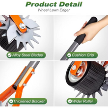 Load image into Gallery viewer, Manual Rotary Lawn Edger, 69 Inch Adjustable Stainless Steel Handle Grass and Weed Trimmer
