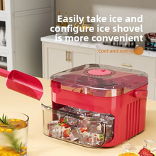 Load image into Gallery viewer, Large 50-Cube Ice Tray with Easy-Press Lid for Effortless Release
