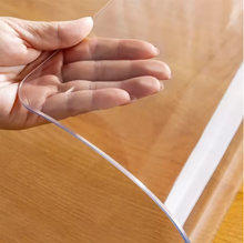 Load image into Gallery viewer, Crystal+ Protective Table Cover - Clear Elegance for Everyday Dining
