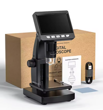 Load image into Gallery viewer, 1000X 4.3" LCD Digital Microscope – 1080P Coin Microscope with 8 LED Lights for Soldering, Repairs, and Inspection
