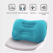 Load image into Gallery viewer, Portable inflatable pillow – ultra-soft travel support for neck &amp; lumbar comfort
