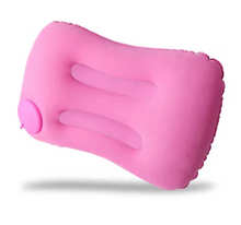 Load image into Gallery viewer, Portable inflatable pillow – ultra-soft travel support for neck &amp; lumbar comfort
