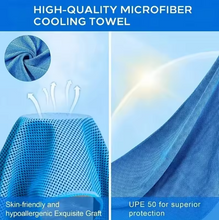 Load image into Gallery viewer, Cooling Hoodie Towel With UPF 50+ Protection And Quick-Dry Fabric
