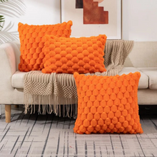 Load image into Gallery viewer, Plush Marshmallow Cushion Cover, 3D Textured Soft Pillowcase, Cream White
