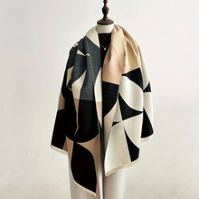 Load image into Gallery viewer, Poncho Reversible Scarf Soft Microfiber Blend
