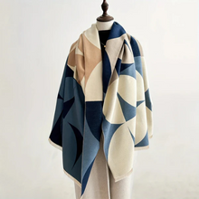 Load image into Gallery viewer, Poncho Reversible Scarf Soft Microfiber Blend
