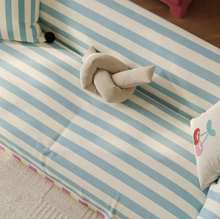 Load image into Gallery viewer, Pastel Striped Couch Cover, Soft Microfiber Dustproof Protector
