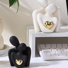 Load image into Gallery viewer, Abstract Lovers Figurine Modern Minimalist Couple Sculpture
