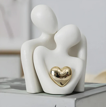 Load image into Gallery viewer, Abstract Lovers Figurine Modern Minimalist Couple Sculpture
