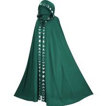 Load image into Gallery viewer, Medieval Hooded Cape for Adults with Attached Hood
