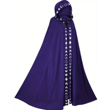 Load image into Gallery viewer, Medieval Hooded Cape for Adults with Attached Hood
