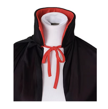 Load image into Gallery viewer, Double Sided Gothic Cape with Stand Collar and Front Lacing
