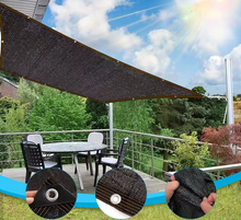 Load image into Gallery viewer, Black shade cloth sunblock mesh cover
