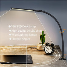 Load image into Gallery viewer, LED Desk Lamp With Clamp, Flexible Gooseneck And 3 Light Modes
