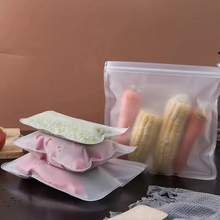 Load image into Gallery viewer, Reusable Silicone Food Storage Bags and Containers
