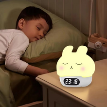 Load image into Gallery viewer, Bunny Digital Alarm Clock with Sleep Trainer and Night Light
