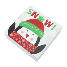 Load image into Gallery viewer, Christmas Gift Boxes Set of 4, Snowman and Santa Claus Cookie and Candy Boxes for Holiday Parties and Home Décor
