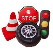 Load image into Gallery viewer, Plush Traffic Sign Cushion – Soft Decorative Road Safety Pillow
