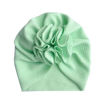Load image into Gallery viewer, Soft Flower Turban Hat for Baby Girls
