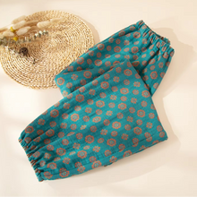 Load image into Gallery viewer, Vintage Floral Cotton Gauze Pajama Pants for Women
