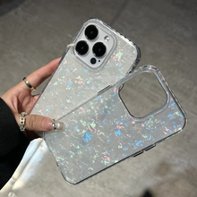 Load image into Gallery viewer, Dreamy Glitter Marble Conch Shell iPhone Cover
