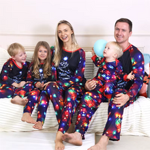 Load image into Gallery viewer, Christmas Family Matching Pajama Set 2025 – Cozy 2 Piece Holiday Cartoon Sleepwear for Parents and Kids
