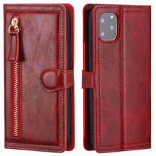 Load image into Gallery viewer, Premium Leather iPhone Flip Wallet &amp; Stand Case
