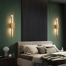 Load image into Gallery viewer, Modern LED Wall Light, Metal and Acrylic Wall Lamp with 3 Light Colors
