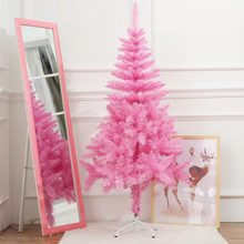 Load image into Gallery viewer, Pink Artificial Christmas Pine Tree Decoration for Tabletop or Floor Display
