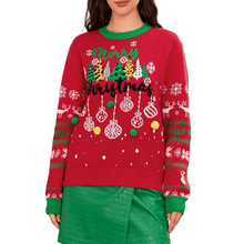 Load image into Gallery viewer, Women's Casual Christmas Tree Knit Sweater
