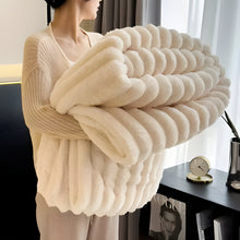 Load image into Gallery viewer, Luxurious Faux Rabbit Fur Plush Throw Blanket - Perfectly Warm and Soft for Your Home
