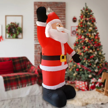 Load image into Gallery viewer, Giant 6ft Inflatable Santa Claus with LED Light for Christmas and Holiday Yard Decor
