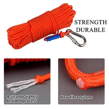 Load image into Gallery viewer, Dual Strength Fishing Magnet Kit - N52 Neodymium 80/120KG Force with 10m Rope
