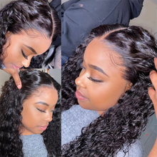 Load image into Gallery viewer, 12A Water Wave Virgin Human Hair Bundles With Frontal Closure – Loose Deep Wave Peruvian Hair
