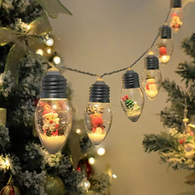 Load image into Gallery viewer, LED Christmas Snowball String Lights Battery Powered Clear Bulb Holiday Decoration
