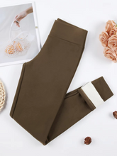 Load image into Gallery viewer, Women's High Waist Velvet Thermal Leggings
