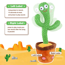 Load image into Gallery viewer, Interactive Sing &amp; Dance Cactus Plush Toy with 120 Songs
