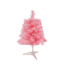 Load image into Gallery viewer, Pink Artificial Christmas Pine Tree Decoration for Tabletop or Floor Display
