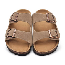 Load image into Gallery viewer, Unisex Cork Footbed Adjustable Buckle Sandals with Arch Support
