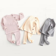 Load image into Gallery viewer, Cozy Knit Baby Sweater and Pants Set for Fall and Winter
