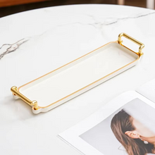 Load image into Gallery viewer, Elegant Rectangular Multi-Purpose Storage Tray
