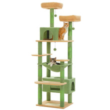 Load image into Gallery viewer, Cat Tree Scratching Post Original Design Green Cactus

