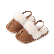 Load image into Gallery viewer, Cozy Plush Baby Slippers Soft Warm Non Slip Indoor Outdoor House Shoes
