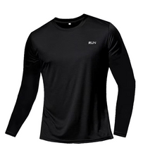 Load image into Gallery viewer, Mens Breathable Dry Fit Sports Training Top with Seven Sleeve Length
