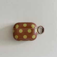 Load image into Gallery viewer, Glossy Polka Dot Earphone Case with Ring Cover for AirPods
