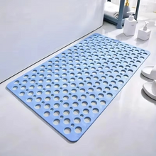Load image into Gallery viewer, Square Non-Slip Shower Mat with Suction Cups and Quick-Drain Round Hole Design
