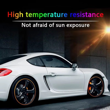 Load image into Gallery viewer, Universal Car Wheel Edge Trim Protector – 26 ft Decorative Rim Guard Strip
