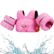 Load image into Gallery viewer, Kids Foam Life Vest with Arm Floats and Safety Whistle for Swimming and Kayaking
