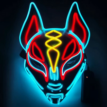 Load image into Gallery viewer, Luminous LED Full Face Fox Mask for Halloween &amp; Cosplay
