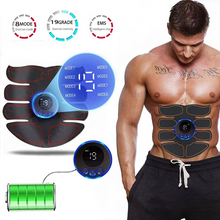 Load image into Gallery viewer, USB Rechargeable EMS Muscle Stimulator for ABS and Arm Training
